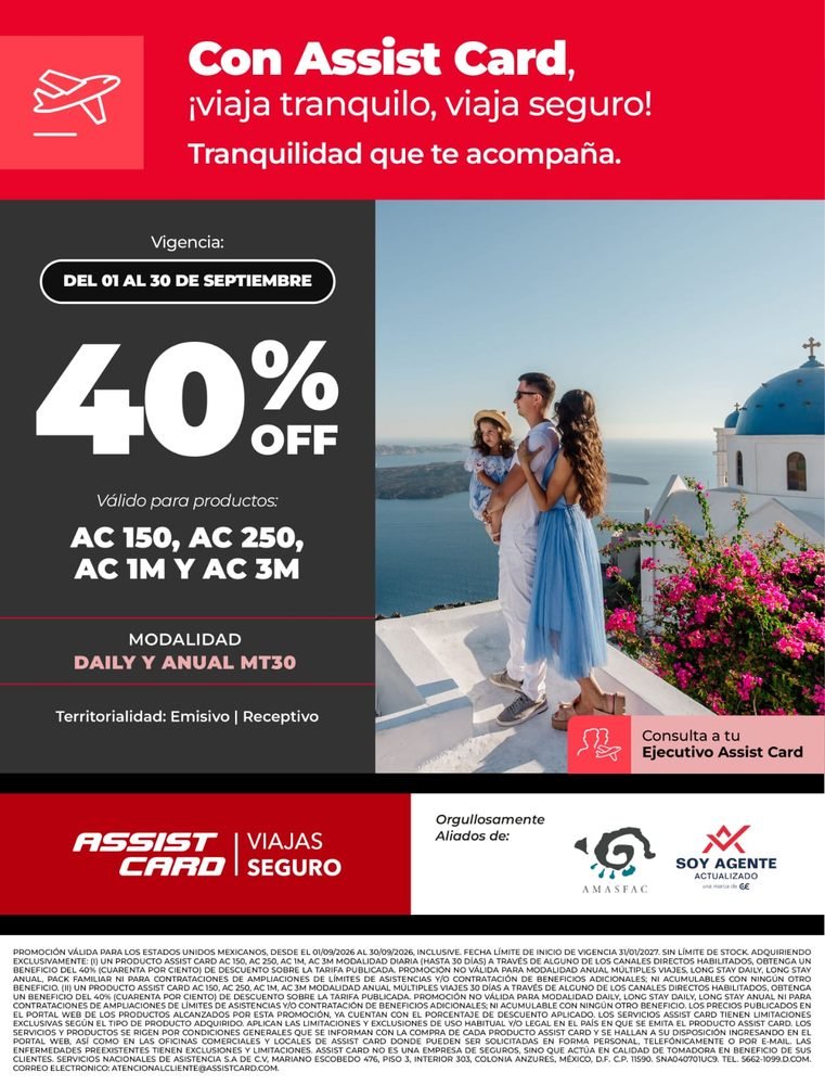Promoción Assist Card Septiembre